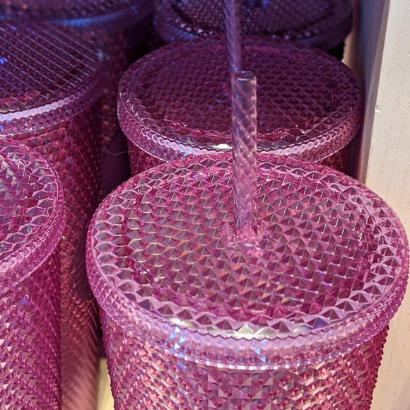 🆕 WDW Walt Disney World Starbucks 50th Anniversary Geometric Pink Tumbler Straw - Picture 12 of 16